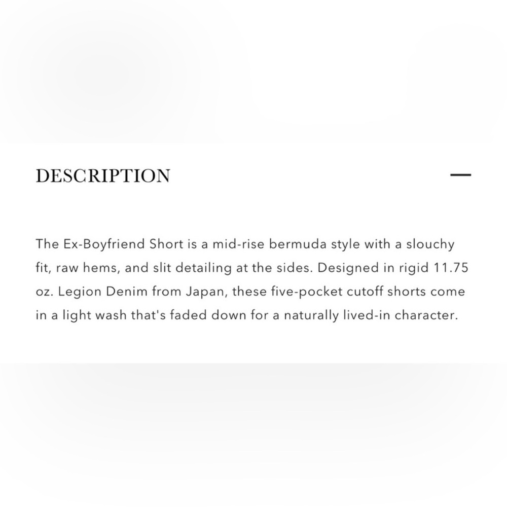 AG Ex-Boyfriend Mid-Rise Bermuda Denim Shorts - Picture 2 of 10